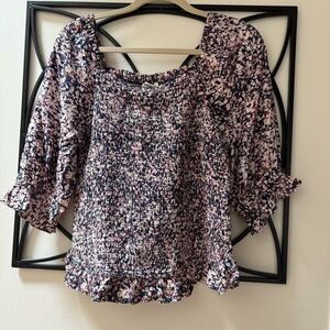 Goodthreads Smocked Ruffled Blouse